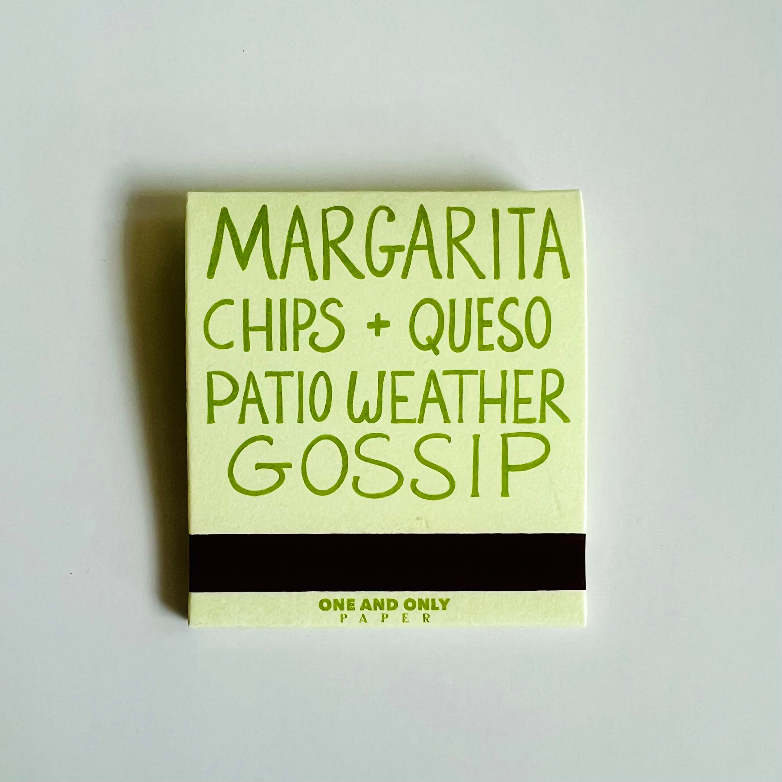 Margaritas Matchbook