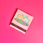 Back of horse matchbook depicting horses nuzzling with the match-striking bar on the bottom