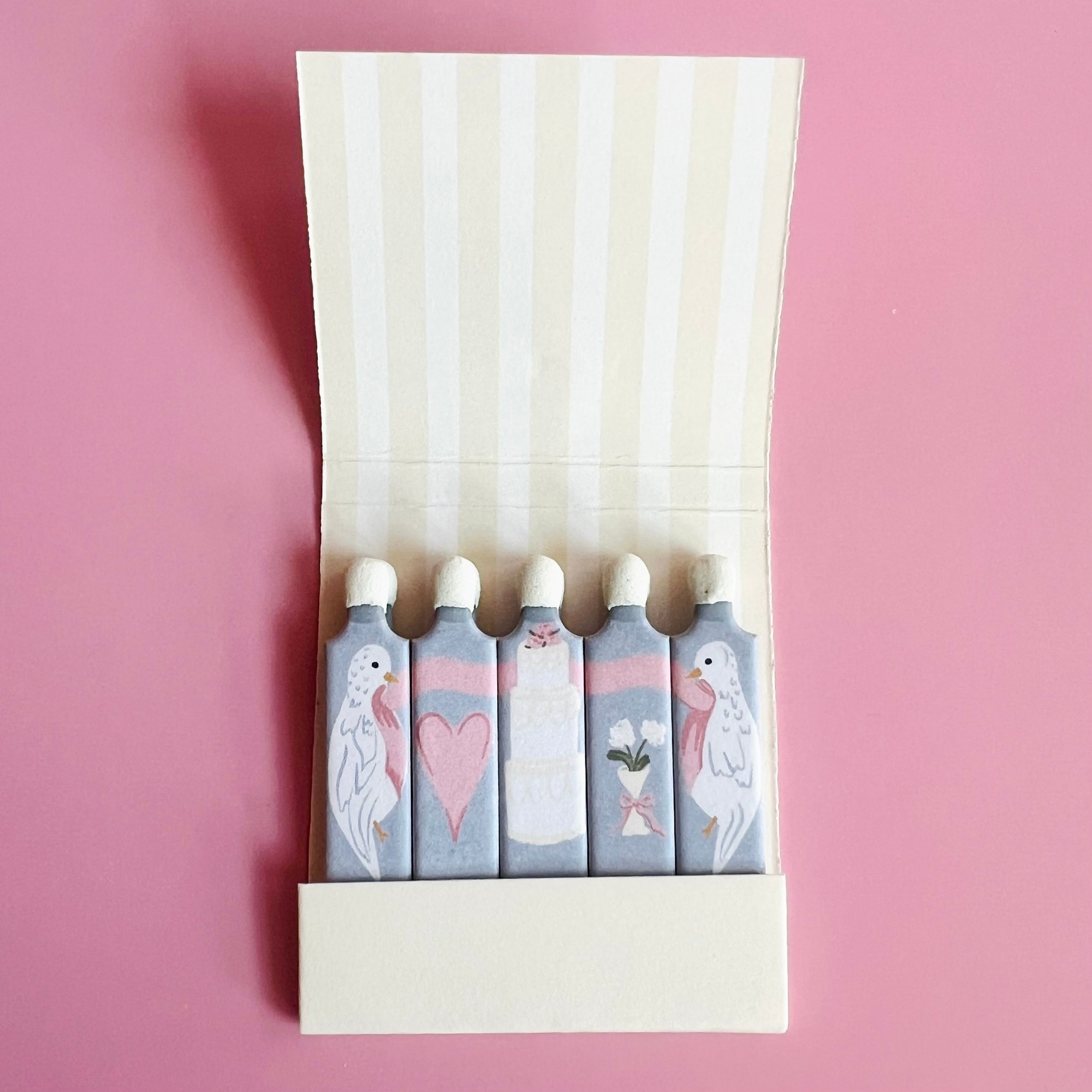 Lovebirds Matchbook